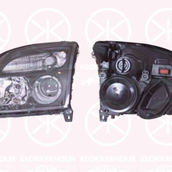 Headlight, H7/H7, for vehicles with headlight levelling, Hella, Left, Housing Colour: black, Illuminance [lx]: 30, 12 16 129 (OPEL), 93172953 (OPEL)