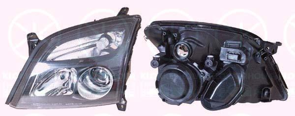 Headlight, H7/H7, for vehicles with headlight levelling, Depo, Left, Illuminance [lx]: 20, 12 16 120 (OPEL), 93171429 (OPEL)