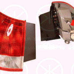 Tail Light Assembly, without bulb holder, Left, Outer section, Indicator Colour: white, 12 22 101 (OPEL), 93177995 (OPEL)