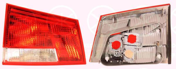 Tail Light Assembly, without bulb holder, Left, Inner Section, Indicator Colour: white, 12 22 103 (OPEL), 93177997 (OPEL)