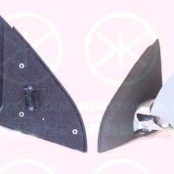 Exterior Mirror, w/primer, for electric mirror adjustment, Convex, Heatable, Right, Number of pins: 5, 24439987 (OPEL), 64 28 820 (OPEL)