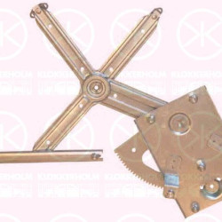 Window Regulator, without electric motor, Electric, Left Front, 51 40 059 (OPEL), 93171820 (OPEL)