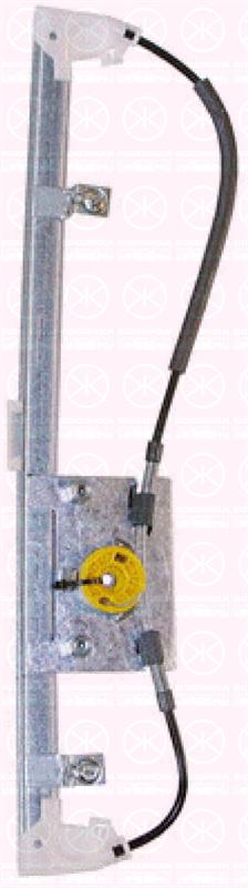 Window Regulator, without electric motor, Electric, Left Rear, 24451521 (OPEL), 51 40 065 (OPEL)