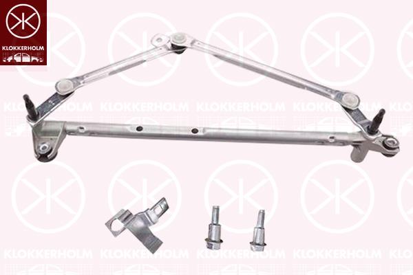 Wiper Linkage, Front, Set, for left-hand drive vehicles, 93171543 (OPEL), 93185526 (OPEL), 1273401 (OPEL), 1273403 (OPEL), 1273420 (OPEL), 93171541 (OPEL), 93185524 (OPEL), 93185528 (OPEL)