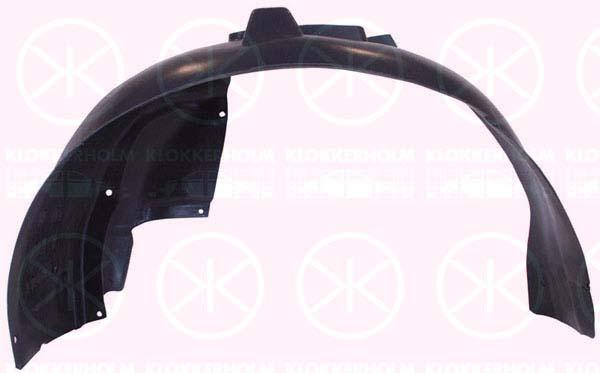 Liner, wheelhouse, Plastic, Left Front, 13183315 (OPEL), 61 01 347 (OPEL)