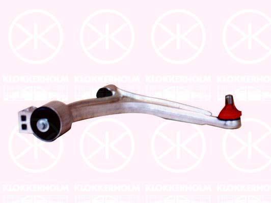 Control/Trailing Arm, wheel suspension, Front Axle Right, Aluminium, with bush, with ball joint, Control Arm, 0000051748652 (FIAT), 03 52 052 (OPEL), 12 796 014 (SAAB), 12 799 200 (SAAB), 24413016 (OPEL), 51748652 (FIAT)