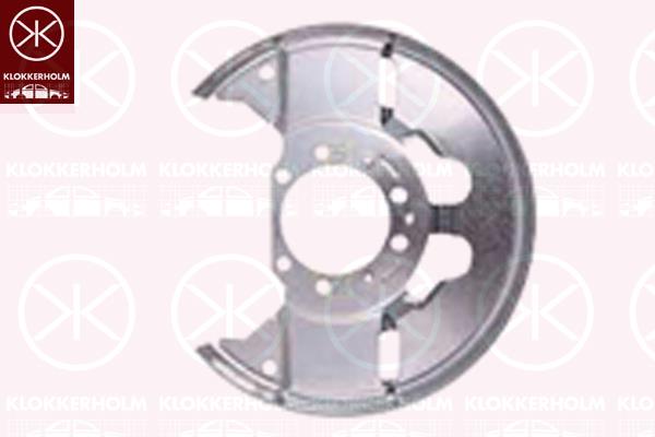 Splash Guard, brake disc, Front Axle, for brake disc diameter [mm]: 285, Zinc-coated, 05 43 089 (OPEL), 0543089 (OPEL), 12802361 (SAAB), 12847526 (SAAB), 12847526 (OPEL), 13203487 (OPEL), 13203488 (OPEL), 13276090 (OPEL), 543089 (OPEL)