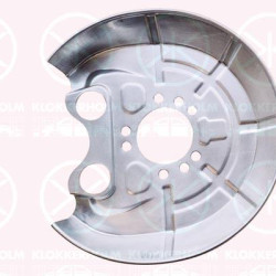 Splash Guard, brake disc, Rear Axle Left, Rear Axle Right, for brake disc diameter [mm]: 278, for vehicles without sports suspension, Diameter 1/Diameter 2 [mm]: 295/70, Zinc-coated, 0546216 (OPEL), 0546217 (OPEL), 0546219 (OPEL), 0546220 (OPEL), 09156796 (SAAB), 09156796 (OPEL), 13168748 (SAAB), 13168748 (OPEL), 13168749 (SAAB), 13168749 (OPEL), 9156796 (OPEL), 9191333 (OPEL)