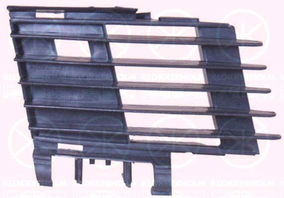 Ventilation Grilles, bumper, Right Front, with hole(s) for fog lights, Outer section, 14 00 264 (OPEL), 24450235 (OPEL)