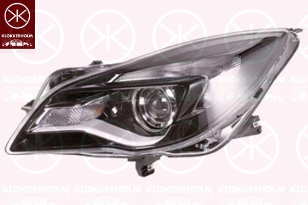 Headlight, Right, Illuminance [lx]: 17.5, HIR2, PY21W, with daytime running light, Housing Colour: black, with motor for headlamp levelling, 12 16 807 (OPEL), 13409895 (OPEL), 39031202 (OPEL)