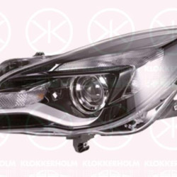 Headlight, Right, Illuminance [lx]: 17.5, HIR2, PY21W, with daytime running light, Housing Colour: black, with motor for headlamp levelling, 12 16 807 (OPEL), 13409895 (OPEL), 39031202 (OPEL)