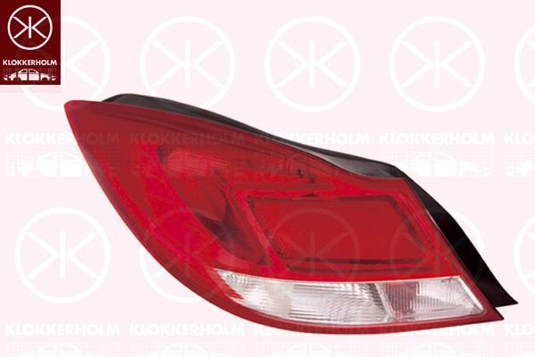 Tail Light Assembly, without bulb holder, Right, 12 22 188 (OPEL), 13279622 (OPEL)