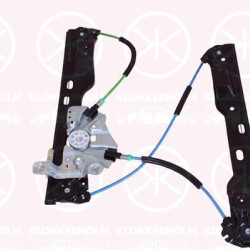 Window Regulator, without electric motor, Electric, Right Front, 01 40 337 (OPEL), 01 40 480 (OPEL), 01 40 488 (OPEL), 13290262 (OPEL), 13306921 (OPEL), 20952751 (OPEL)