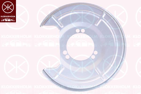 Splash Guard, brake disc, Rear Axle Left, for brake disc diameter [mm]: 292, for vehicles without sports suspension, 05 46 477 (OPEL), 13219213 (SAAB), 13219213 (OPEL)