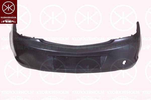 Bumper, w/primer, Rear, not for trim level: OPC, 13 23 87 44 (OPEL), 13269690 (OPEL), 14 00 860 (OPEL), 14 04 648 (OPEL), 20972990 (OPEL)