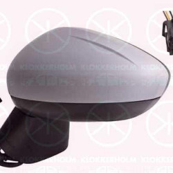 Exterior Mirror, Left, for electric mirror adjustment, Number of pins: 5, Heatable, w/primer, Convex, 13466842 (OPEL), 13485128 (OPEL), 39111485 (OPEL)