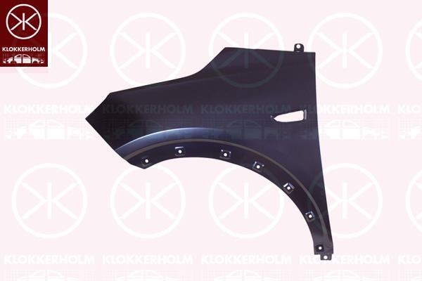 Wing, Left Front, with hole for direction indicator, 13478963 (OPEL), 39136753 (OPEL)