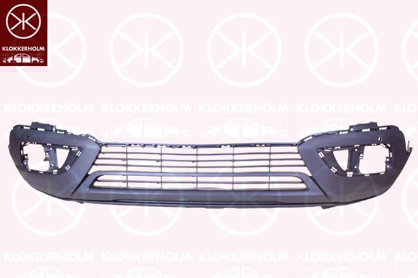 Bumper, Front, Lower Section, with hole(s) for parking distance control, Number of bores: 2, Smooth, 39122459 (OPEL)