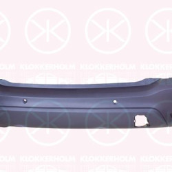 Bumper, w/primer, Rear, with hole(s) for parking distance control, Number of bores: 4, 39122460 (OPEL), 39142806 (OPEL), 39157470 (OPEL)