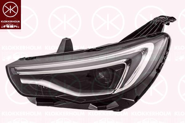 Headlight, LED, Right, with motor for headlamp levelling, Visteon, 3551949 (OPEL), YP00015980 (OPEL), YP00126180 (OPEL), YP00126180 (CHEVROLE)