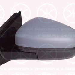 Exterior Mirror, Number of pins: 5, Left, Heatable, w/primer, Convex, 1618048380 (OPEL), 95525544 (OPEL), YP00031280 (OPEL)