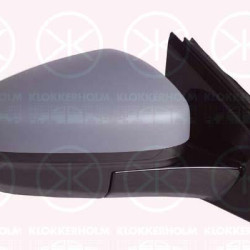 Exterior Mirror, Right, Number of pins: 7, with thermo sensor, Heatable, w/primer, Convex, 1618048480 (OPEL), 95525543 (OPEL), YP00031180 (OPEL)