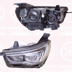 Headlight, Right, H7/H1, with motor for headlamp levelling, Visteon, 3649412 (OPEL), 3649412 (CHEVROLE), YP00015580 (OPEL), YP00015580 (CHEVROLE)