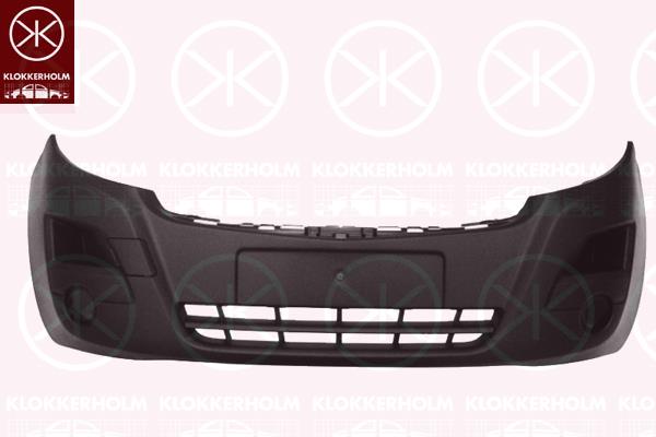 Bumper, Front, black, 44 19 248 (OPEL), 93197275 (OPEL)