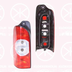 Tail Light Assembly, without bulb holder, white/red, Left, 09109956 (OPEL), 44 01 956 (OPEL), 4401956 (OPEL), 82 00 171 472 (RENAULT)