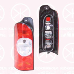 Tail Light Assembly, without bulb holder, white/red, Left, 82 00 228 394 (RENAULT)