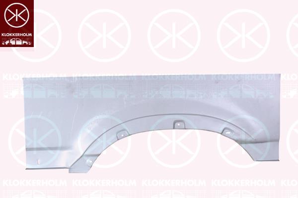 Quarter Panel, Wheel Arch Border, Left Rear, Repair Panel, Upper section, 