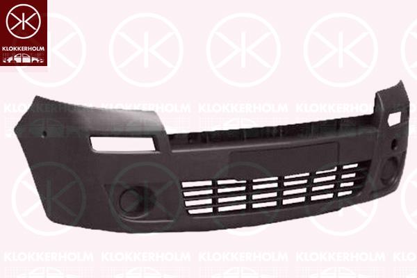 Bumper, Front, black, 09121287 (OPEL), 44 05 454 (OPEL), 44 16 820 (OPEL), 93189296 (OPEL)