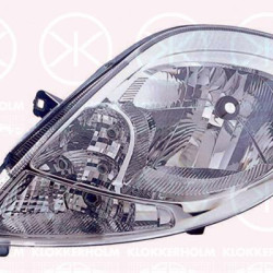 Headlight, Left, H4, Indicator Colour: white, without motor for headlamp levelling, 82 00 519 785 (RENAULT), 82 00 701 354 (RENAULT), 2606000Q0F (NISSAN), 4417502 (OPEL), 93859829 (OPEL)