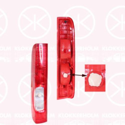 Tail Light Assembly, without bulb holder, white/red, Left, 26525-00Q0A (NISSAN), 4416771 (OPEL), 82 00 415 250 (RENAULT), 83 854 431 (OPEL), 93854431 (OPEL)