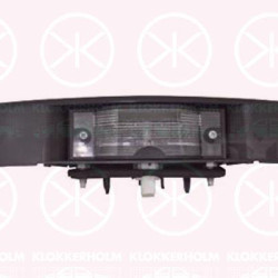 Licence Plate Light, for vehicles with tailgate, with bulb holder, W5W, 26510-00QAD (NISSAN), 26510-00QAJ (NISSAN), 4408470 (OPEL), 4416302 (OPEL), 8200018519 (RENAULT), 8200434685 (RENAULT), 8200434685 (NISSAN), 91165623 (OPEL), 93854772 (OPEL)