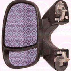 Exterior Mirror, for electric mirror adjustment, Convex, Heatable, Left, 44 08 529 (OPEL), 77 01 473 245 (RENAULT), 91160049 (OPEL), 96302 00QAP (NISSAN)