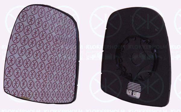 Mirror Glass, exterior mirror, Convex, Heatable, Left, 44 08 323 (OPEL), 77 01 050 267 (RENAULT), 91159939 (OPEL)