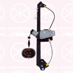 Window Regulator, OE-type, with electric motor, without comfort function, Electric, Right Front, 44 08 555 (OPEL), 77 00 311 821 (RENAULT), 80700 00QAL (NISSAN), 91165705 (OPEL)