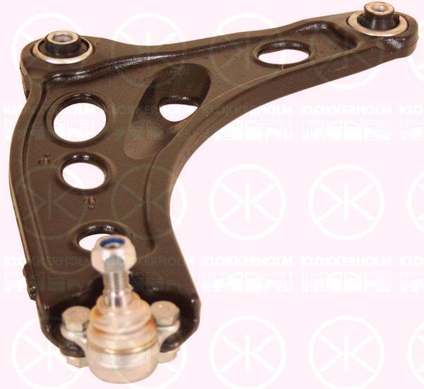 Control/Trailing Arm, wheel suspension, Front Axle Right, with bush, with ball joint, Control Arm, 44 17 178 (OPEL), 44 21 646 (OPEL), 54502 00Q0C (NISSAN), 5450200Q0D (NISSAN), 5450200Q0E (NISSAN), 545049296R (RENAULT), 82 00 395 034 (RENAULT), 82 00 626 961 (RENAULT), 8200395034 (RENAULT), 8200626961 (RENAULT), 8200876657 (RENAULT), 93453323 (OPEL), 93853464 (OPEL), 93853465 (OPEL), 93858865 (OPEL), 93862135 (OPEL)