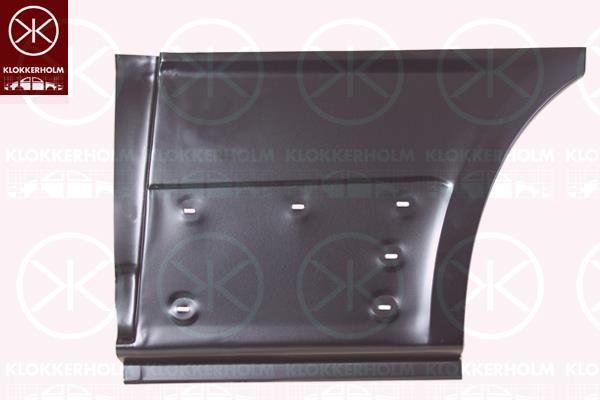 Quarter Panel, Left Rear, Side Panel, Front Section, Repair Panel, Axle Distance [mm]: 3498, 