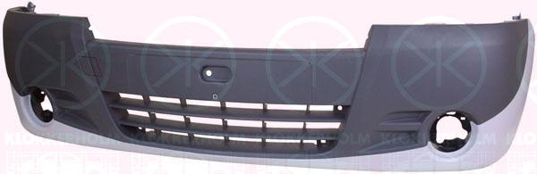 Bumper, w/primer, Partial primed, Front, with hole(s) for fog lights, 44 16 745 (OPEL), 93188860 (OPEL)