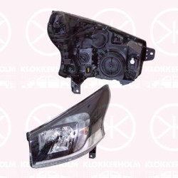 Headlight, Left, Illuminance [lx]: 17.5, H4, with daytime running light (LED), with motor for headlamp levelling, Hella, 44 22 755 (OPEL), 95517216 (OPEL), 95527869 (OPEL)