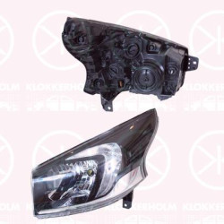 Headlight, Left, Illuminance [lx]: 17.5, H4, with motor for headlamp levelling, without motor for headlamp levelling, 44 22 458 (OPEL), 95517041 (OPEL), 95527865 (OPEL)