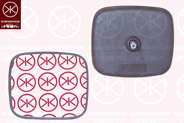 Housing, exterior mirror, Convex, both sides, 14 27 554 (OPEL), 90546866 (OPEL)