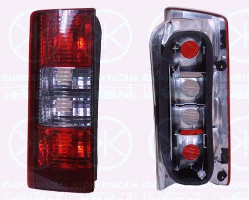 Tail Light Assembly, without bulb holder, Right, Indicator Colour: white, 09199763 (OPEL), 12 22 063 (OPEL)