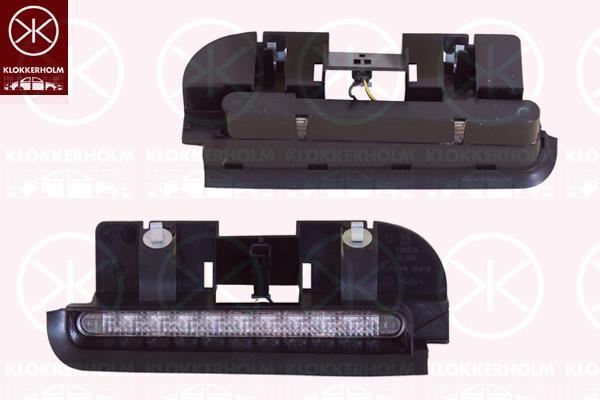 Auxiliary Stop Light, Left, for vehicles with rear doors, LED, 93850108 (OPEL), 09199781 (OPEL), 1222681 (OPEL), 9179553 (OPEL), 9199781 (OPEL)