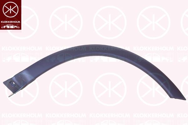 Flaring, wing, Plastic, Right Rear, black, 172894 (OPEL), 9227310 (OPEL)