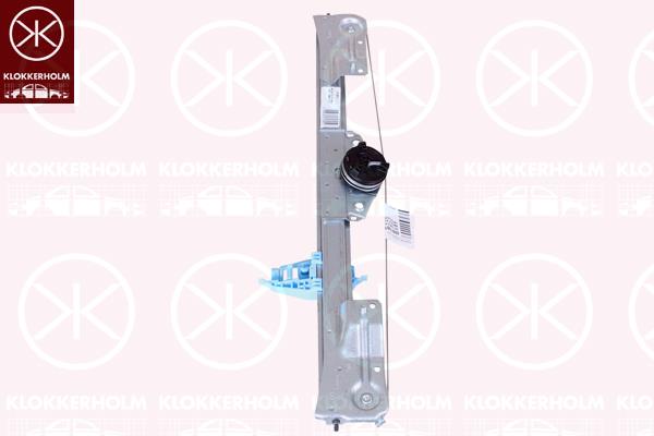 Window Regulator, 4-dr, with comfort function, Electric, Left Rear, 01 40 361 (OPEL), 51814131 (FIAT), 51906920 (FIAT), 95509774 (OPEL)