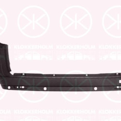 Bumper, Rear, black, with hole(s) for parking distance control, Trim Level: BAGKLAP, Number of Doors: 1, 14 04 482 (OPEL), 95513289 (OPEL)