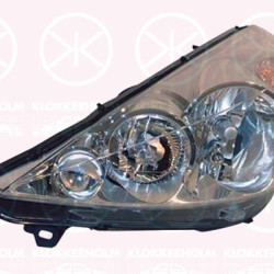 Headlight, H7/H1, with motor for headlamp levelling, Left, 6208 P3 (PEUGEOT)